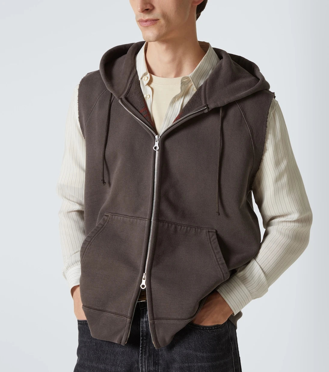 Our Legacy - Motor cotton jersey zip-up vest