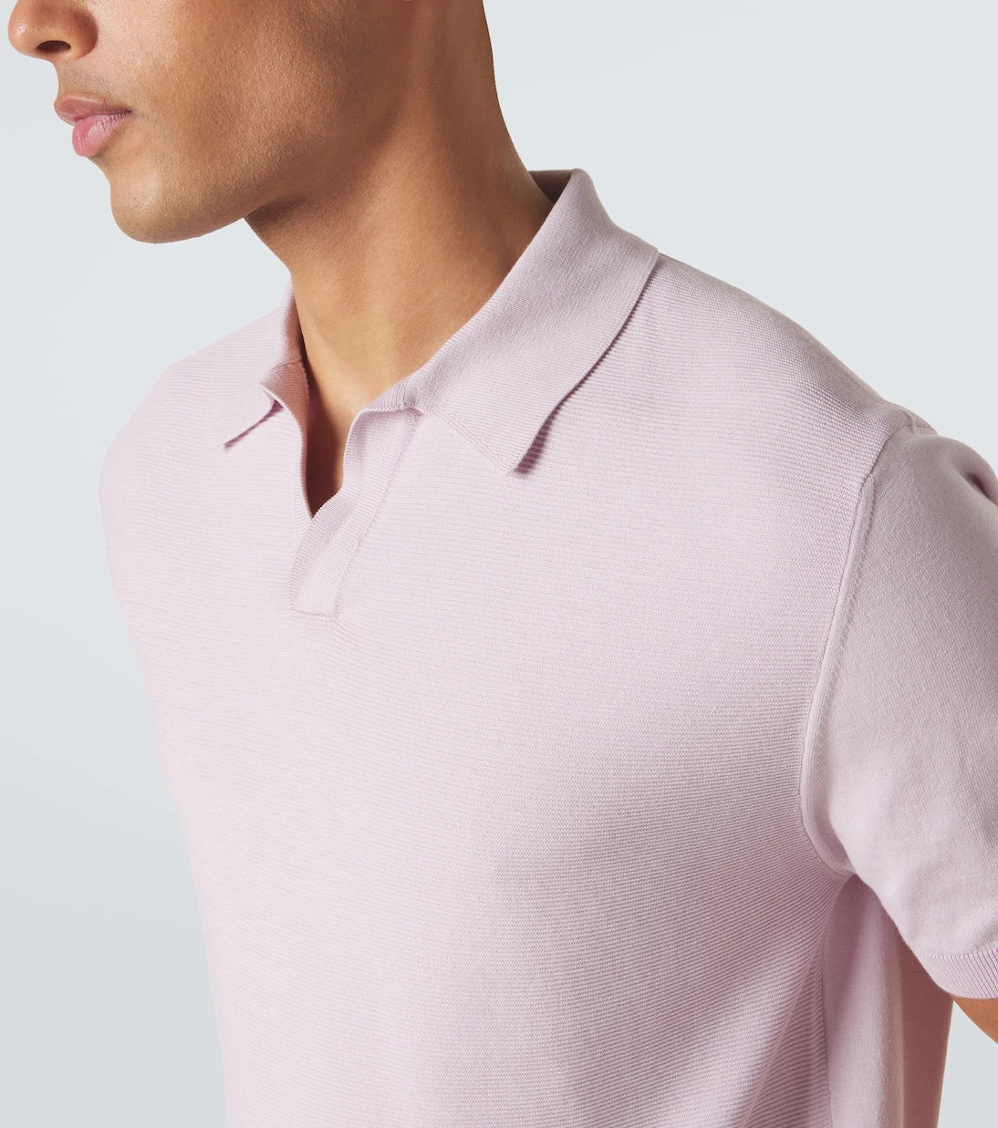 Canali - Cotton and silk polo shirt