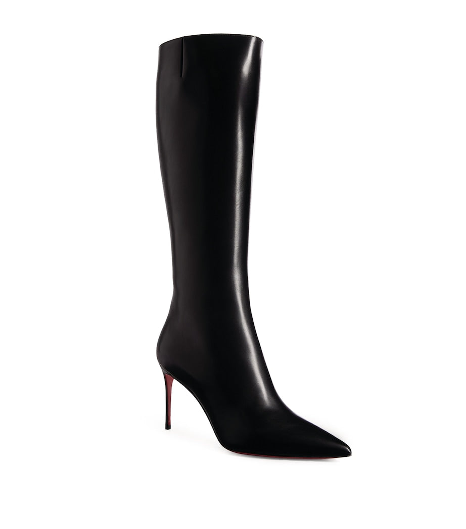 Christian Louboutin Black Kate Botta Nappa Leather Boots 85