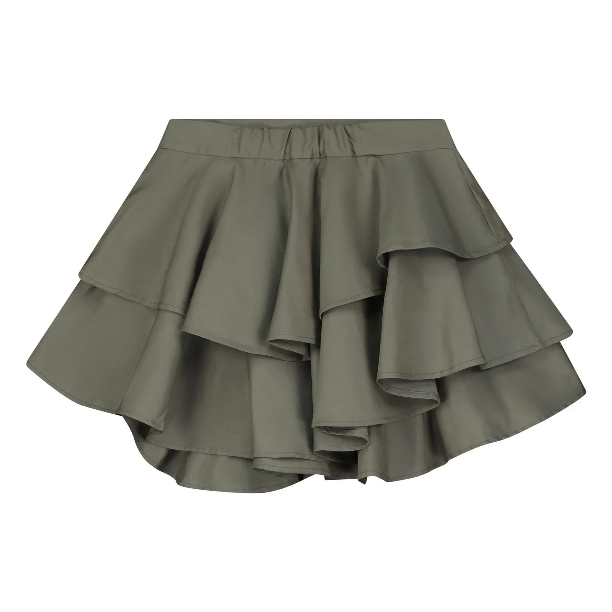Tangerine - Ruffled skirt | Khaki