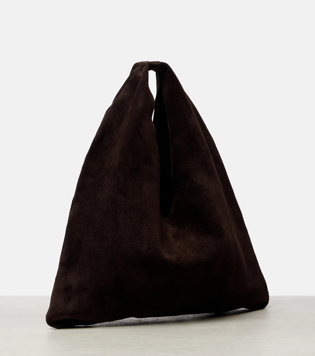 The Row - Bindle Small suede tote bag