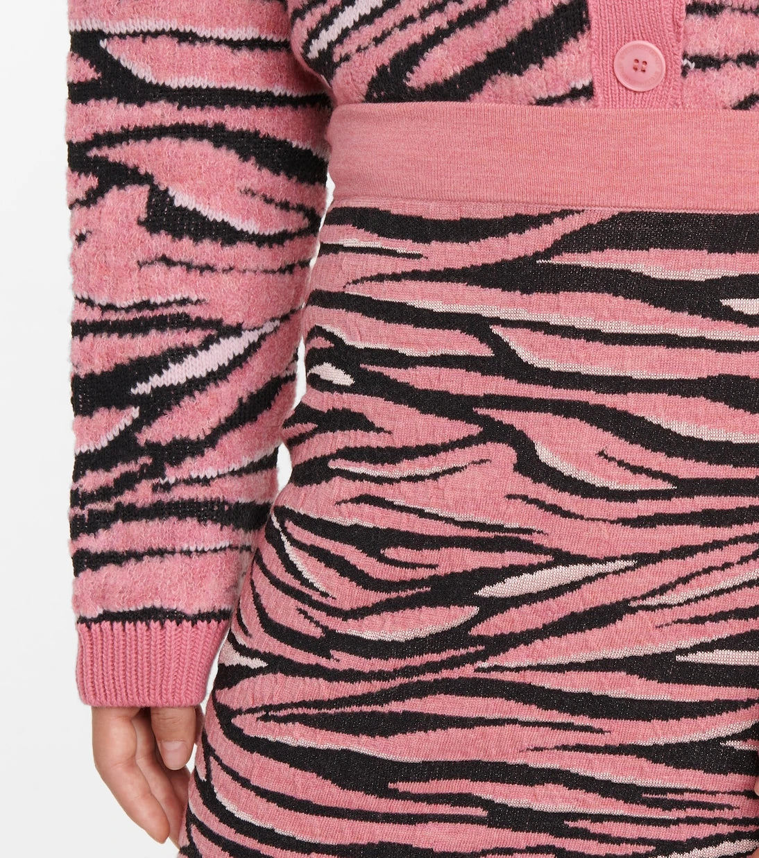 Stella McCartney - Animal jacquard midi skirt