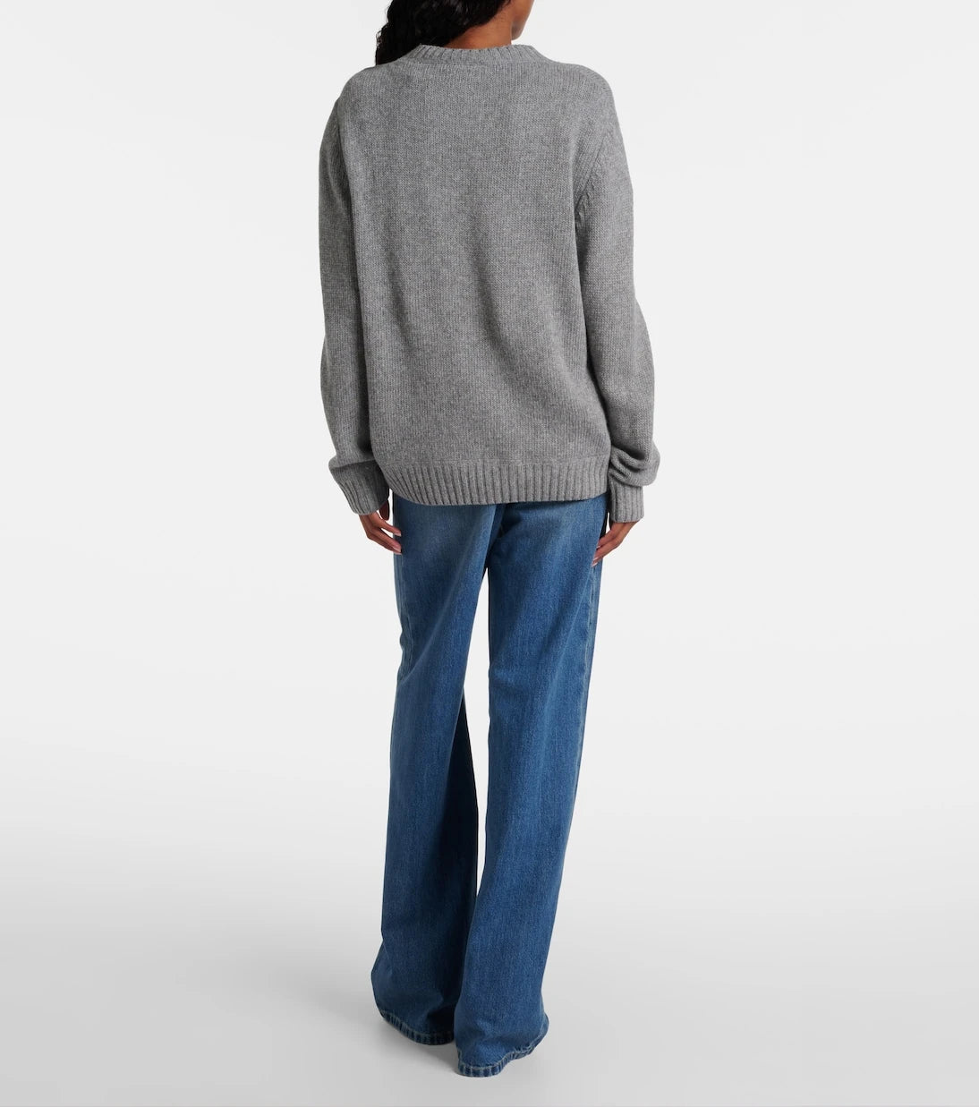 Prada - Logo intarsia wool and cashmere sweater