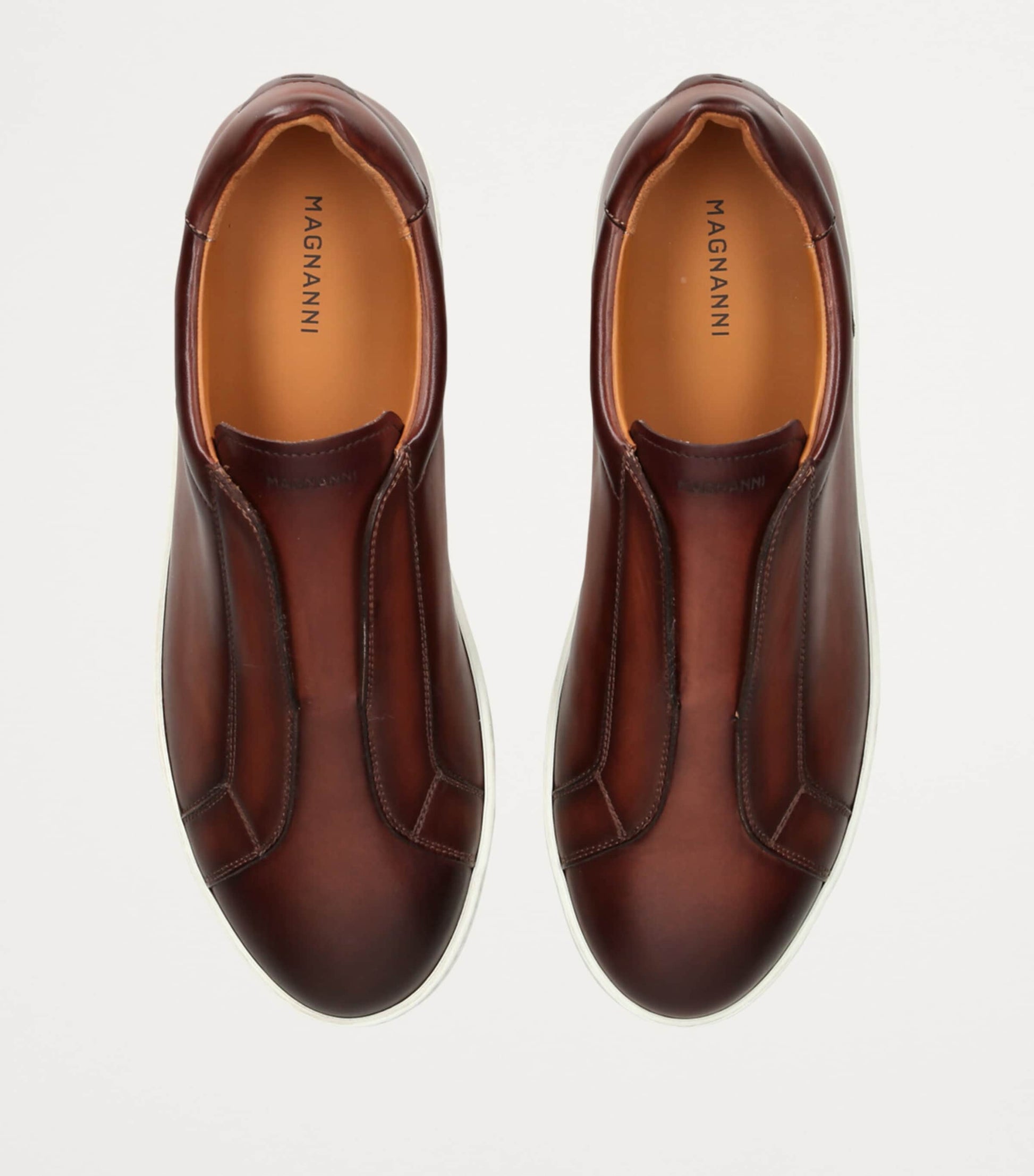 Leather Laceless Sneakers