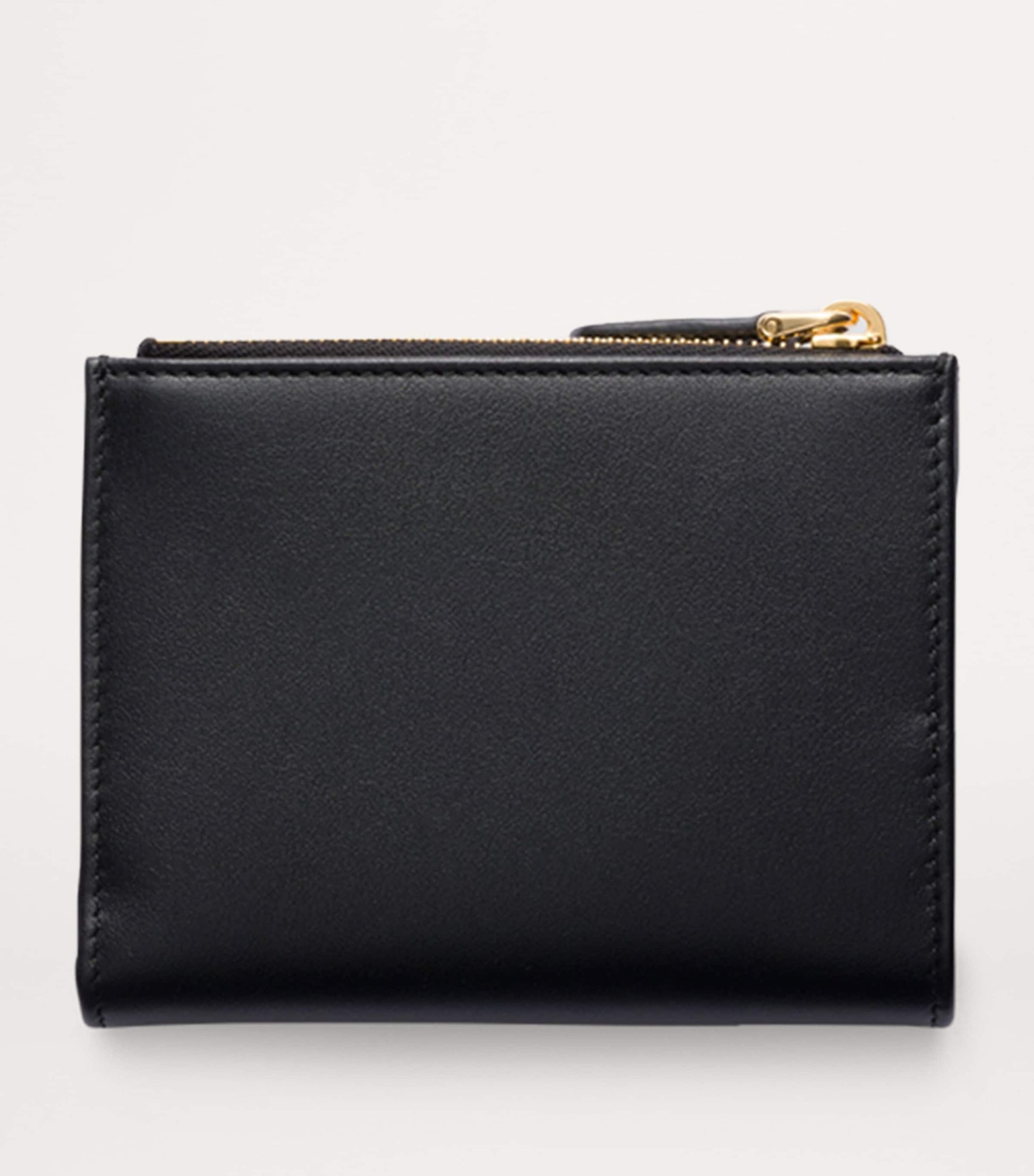 Black Small Leather Triangle Wallet