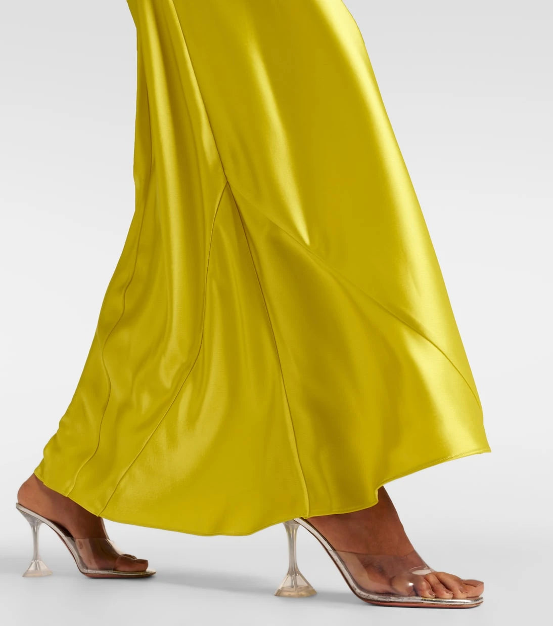 Galvan - Portico halterneck satin gown
