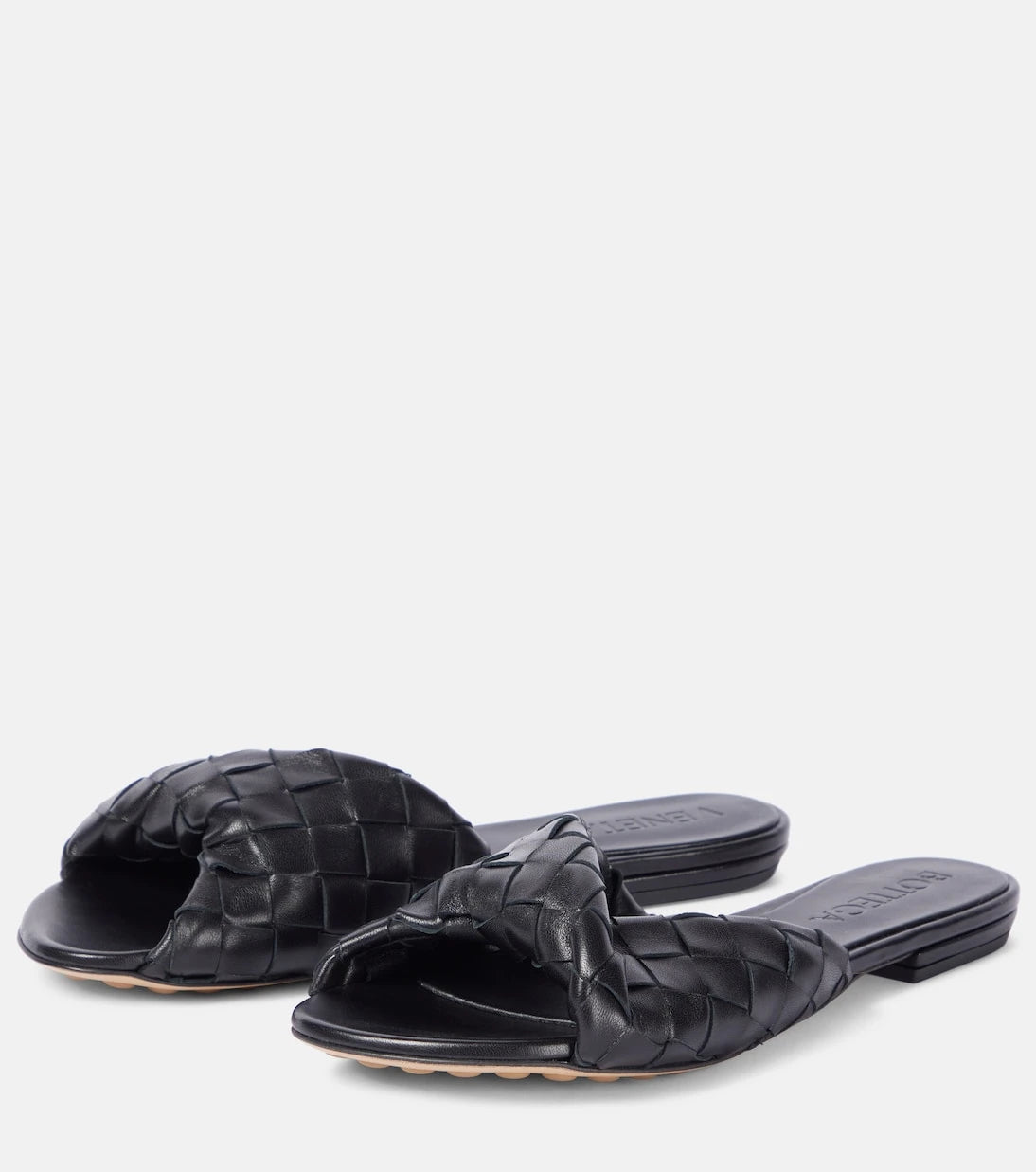 Bottega Veneta - Blink Intrecciato leather slides