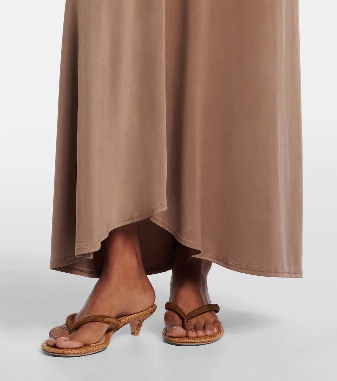 Jade Swim - Skyla ruched jersey maxi skirt