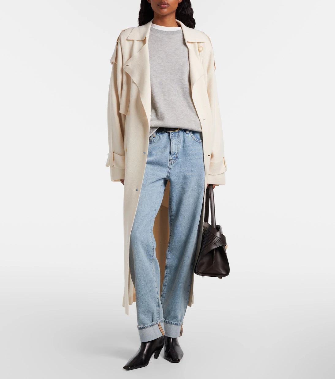 Frame - The Hang Cuff straight jeans