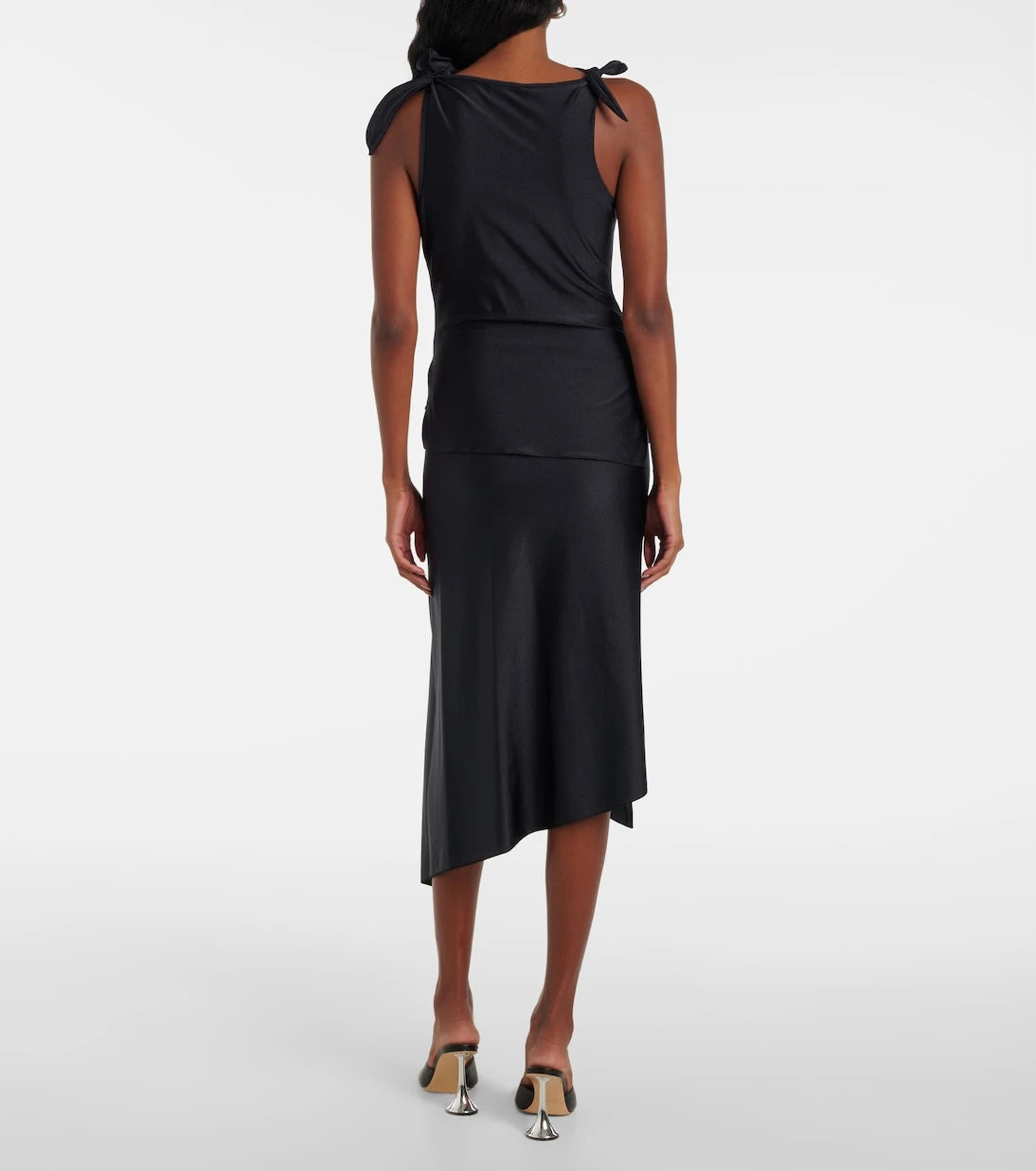 Coperni - Floral-appliqué asymmetric top
