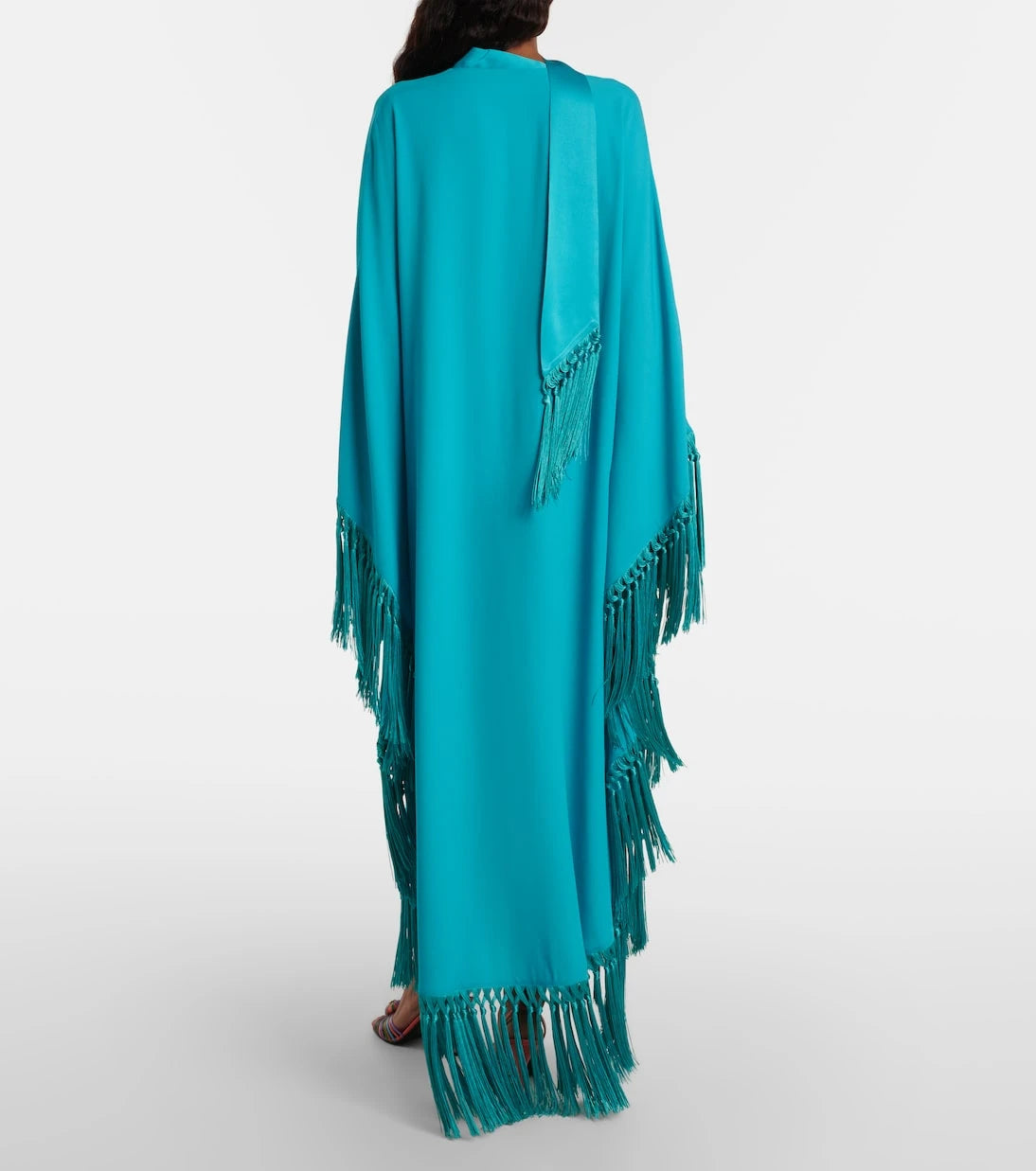 Taller Marmo - Cecil fringed crêpe cady kaftan