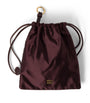 Brown Silk Duchesse Pouch