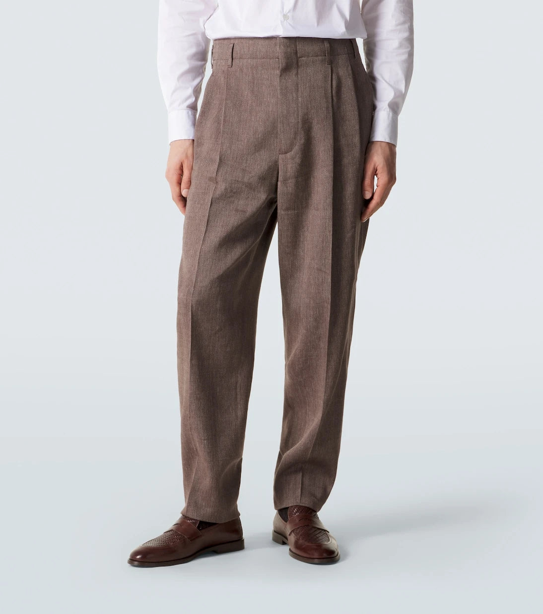Brunello Cucinelli - Herringbone linen and wool suit