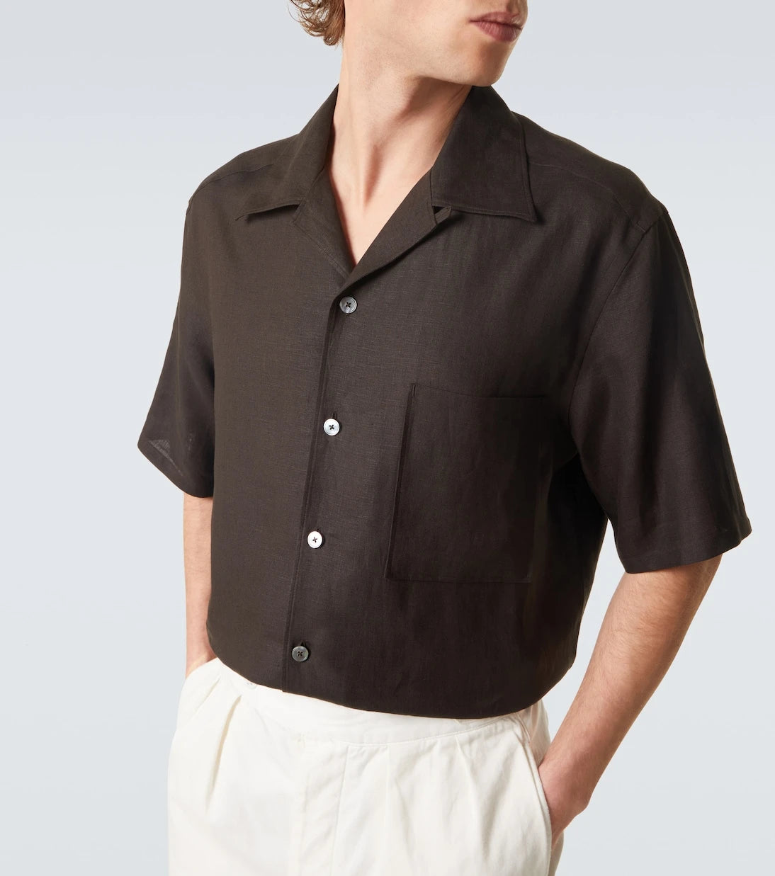 Zegna - Linen bowling shirt