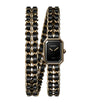CHANEL Yellow Gold-Plated Première Iconic Chain Double Row Watch 19.7mm