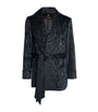 Silk-Lined Paisley Smoking Jacket NAVY