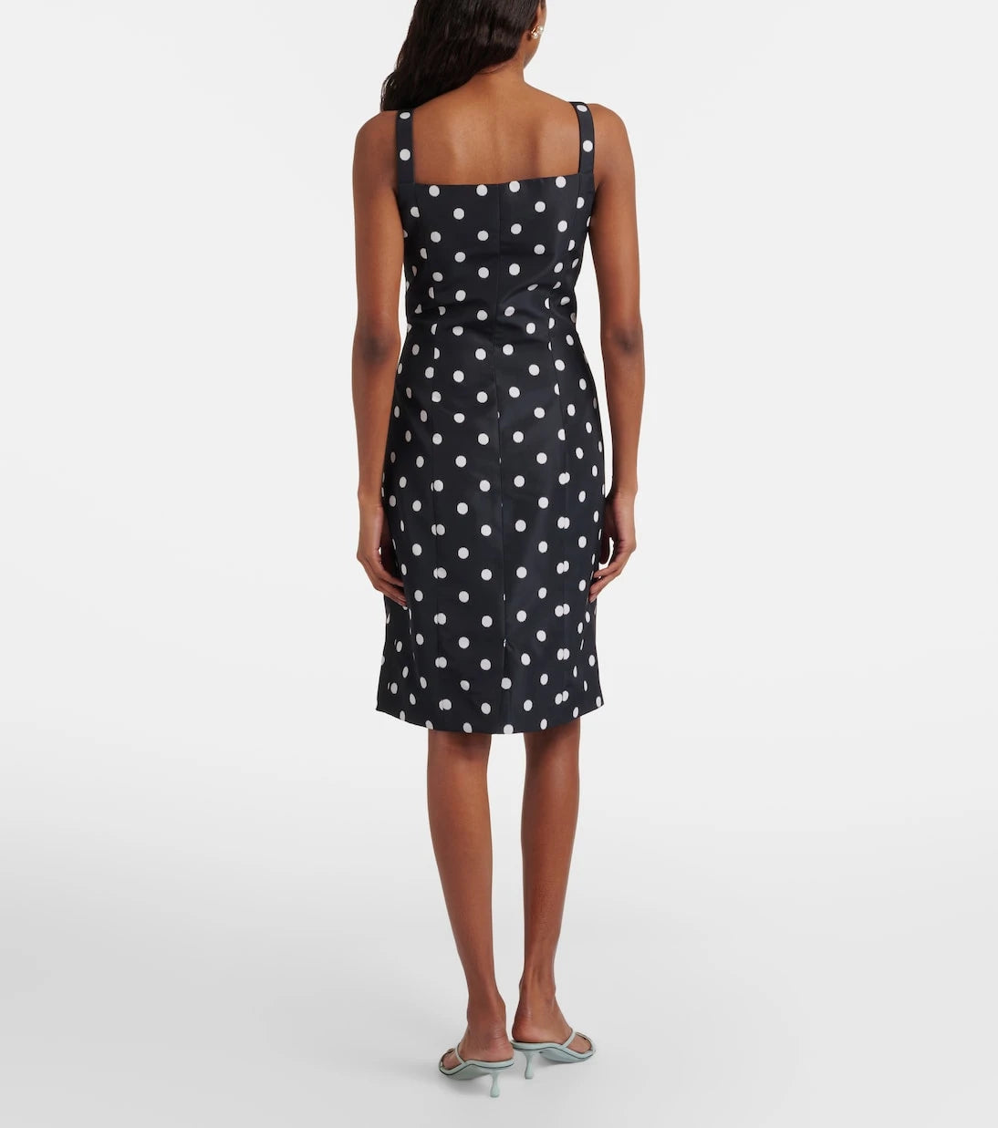 Patou - Polka-dot faille minidress