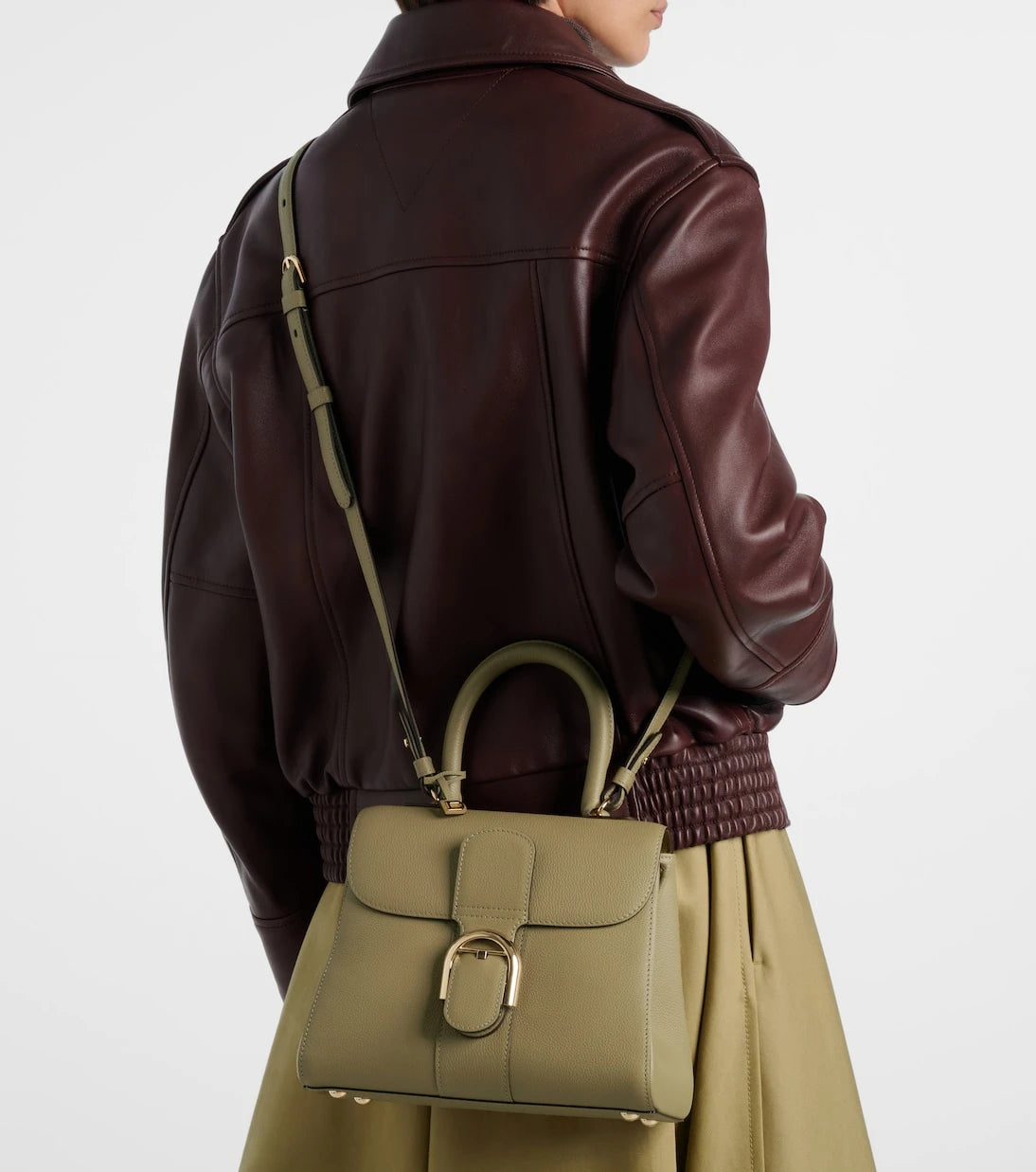 Delvaux - حقيبة كتف Brilliant Small من الجلد