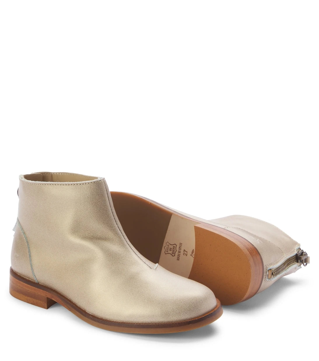 Bonpoint - Giara metallic leather ankle boots