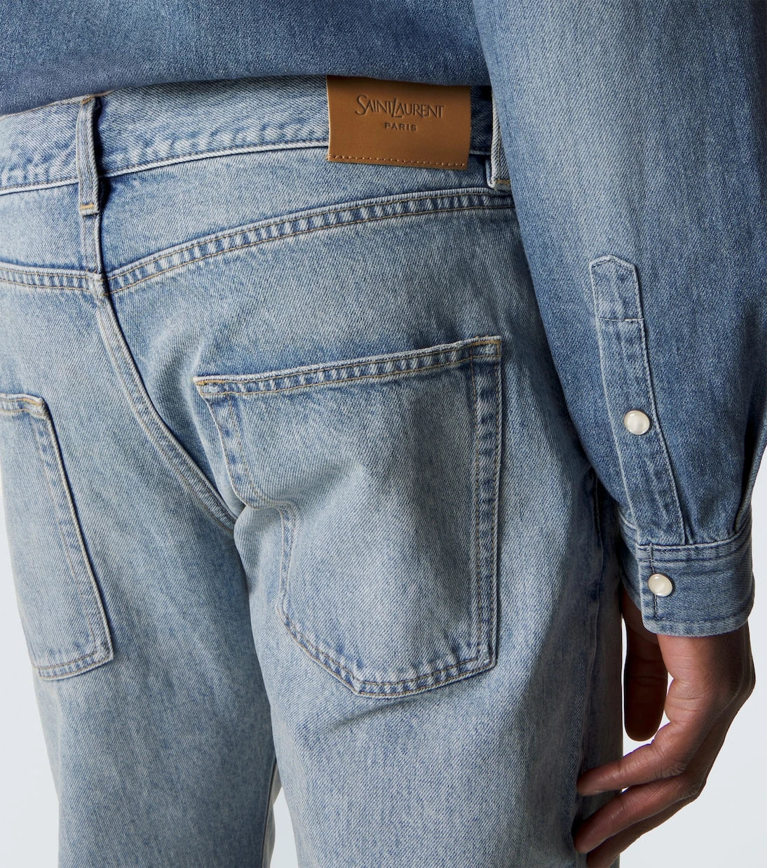 Saint Laurent - Faded slim jeans