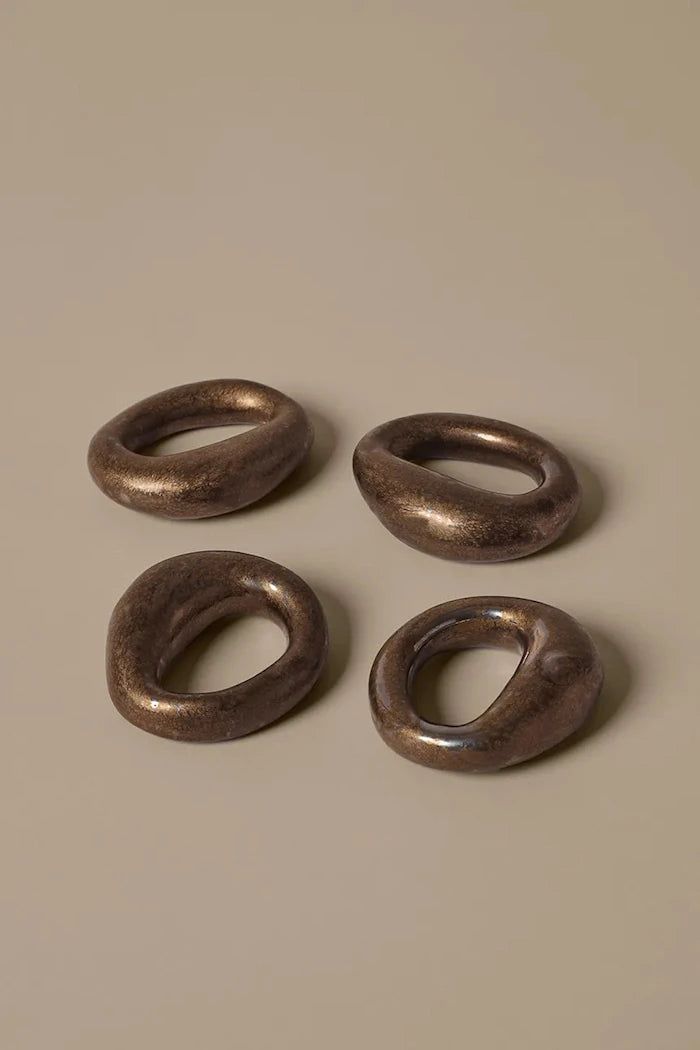 Ferm Living porselen peçete halkaları 2,1 x 7,2 x 6,5 cm