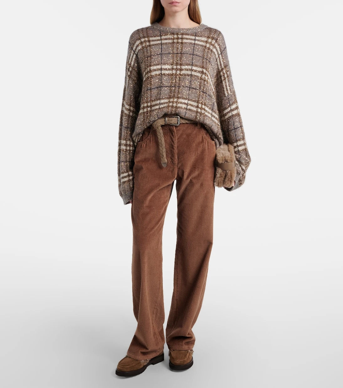 Brunello Cucinelli - Cotton corduroy wide-leg pants