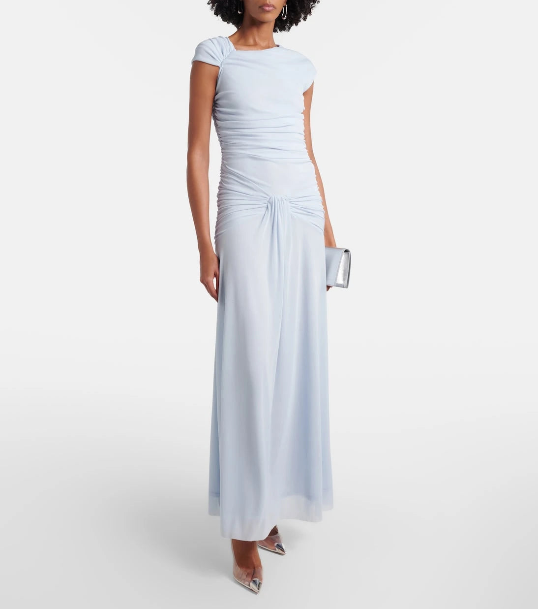 Rotate - Asymmetric draped maxi dress