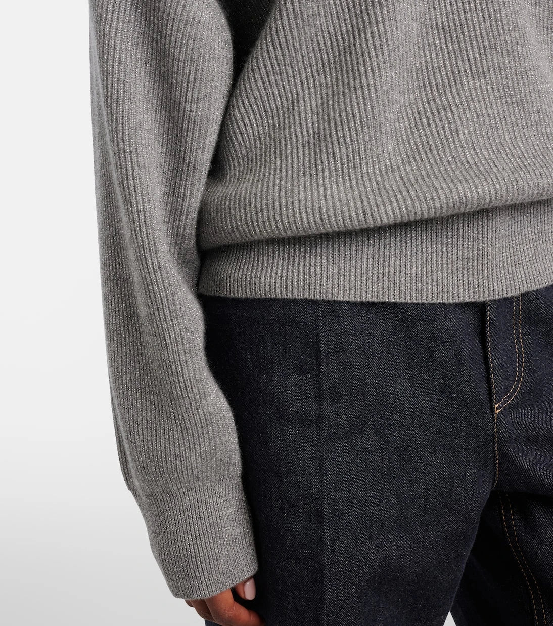 Brunello Cucinelli - Ribbed-knit cashmere-blend sweater