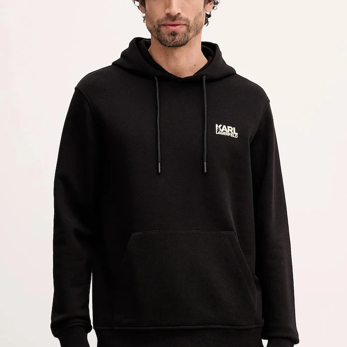 Karl Lagerfeld kapüşonlu erkek pamuklu sweatshirt