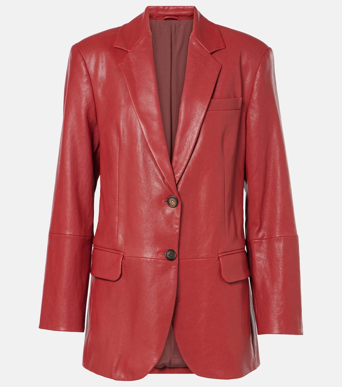 Brunello Cucinelli - Leather Blazer