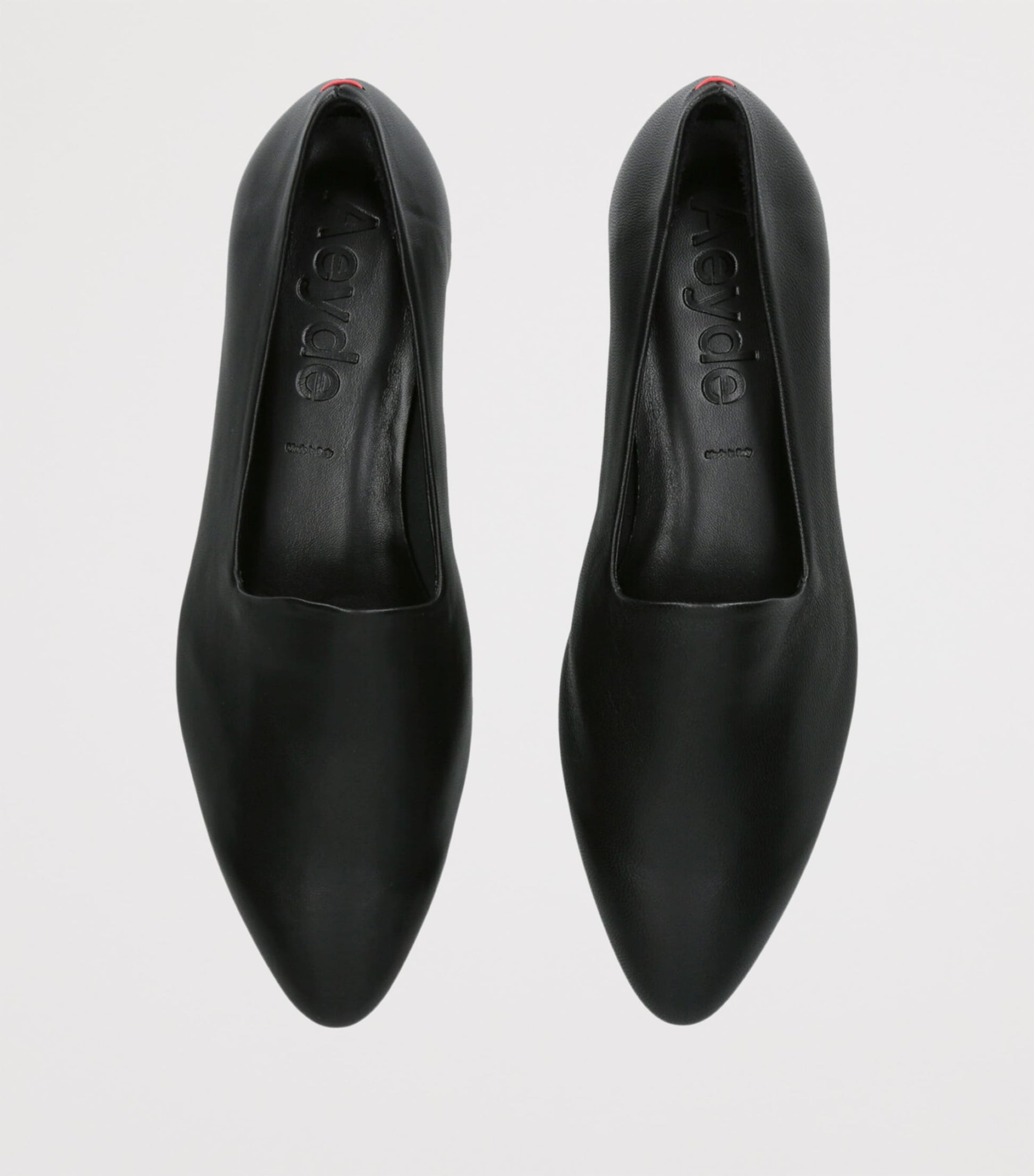 Aeyde Black Leather Vanna Loafers