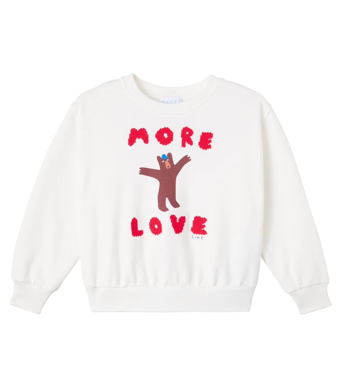 Gucci Kids - x Euan Roberts embroidered cotton sweatshirt