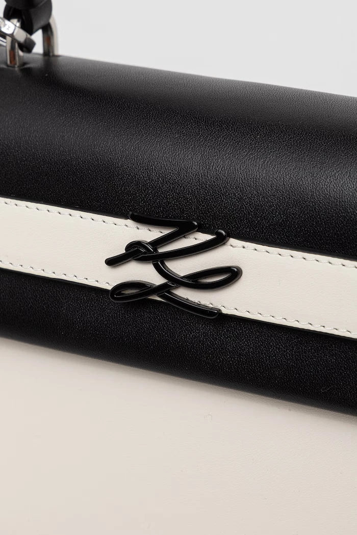 Karl Lagerfeld kadın deri baget çanta K/AUTOGRAPH