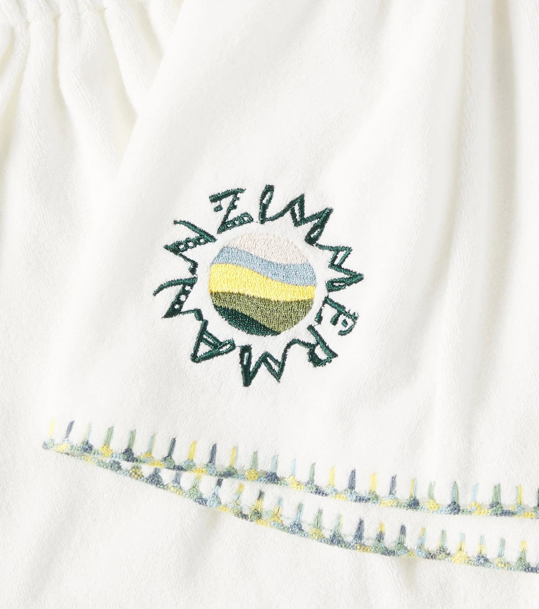 Zimmermann Kids - Tallow cotton-blend terry shorts