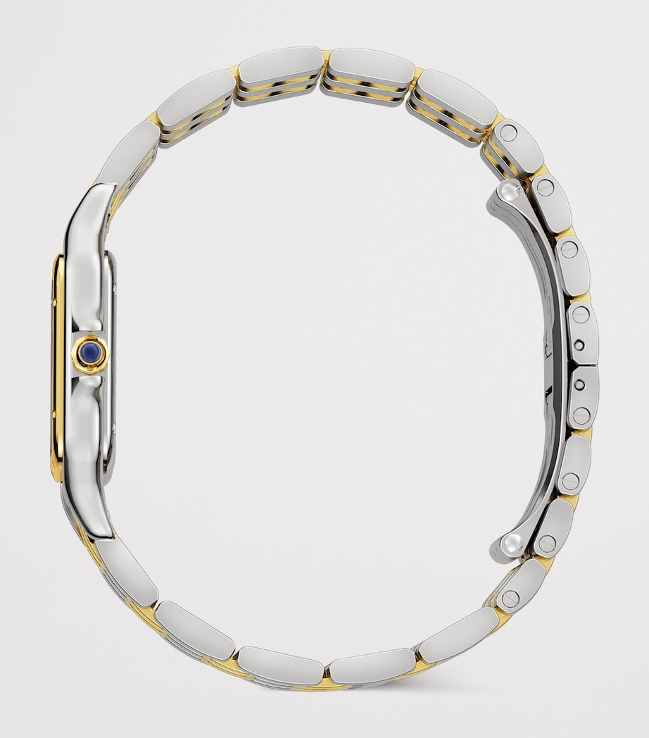 Medium Yellow Gold and Stainless Steel Panthère de Cartier Watch 27mm