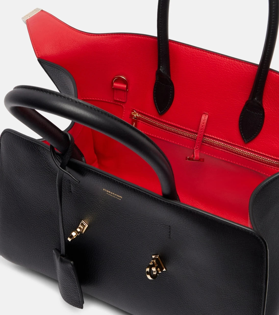Ferragamo - Hug leather tote bag