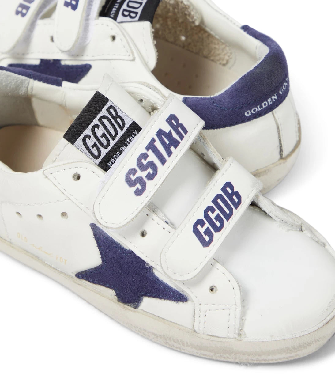 Golden Goose Kids - Old School deri spor ayakkabı