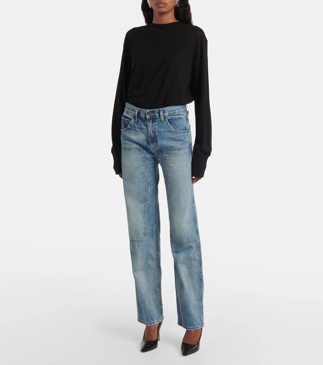 Nili Lotan - Welder mid-rise straight jeans