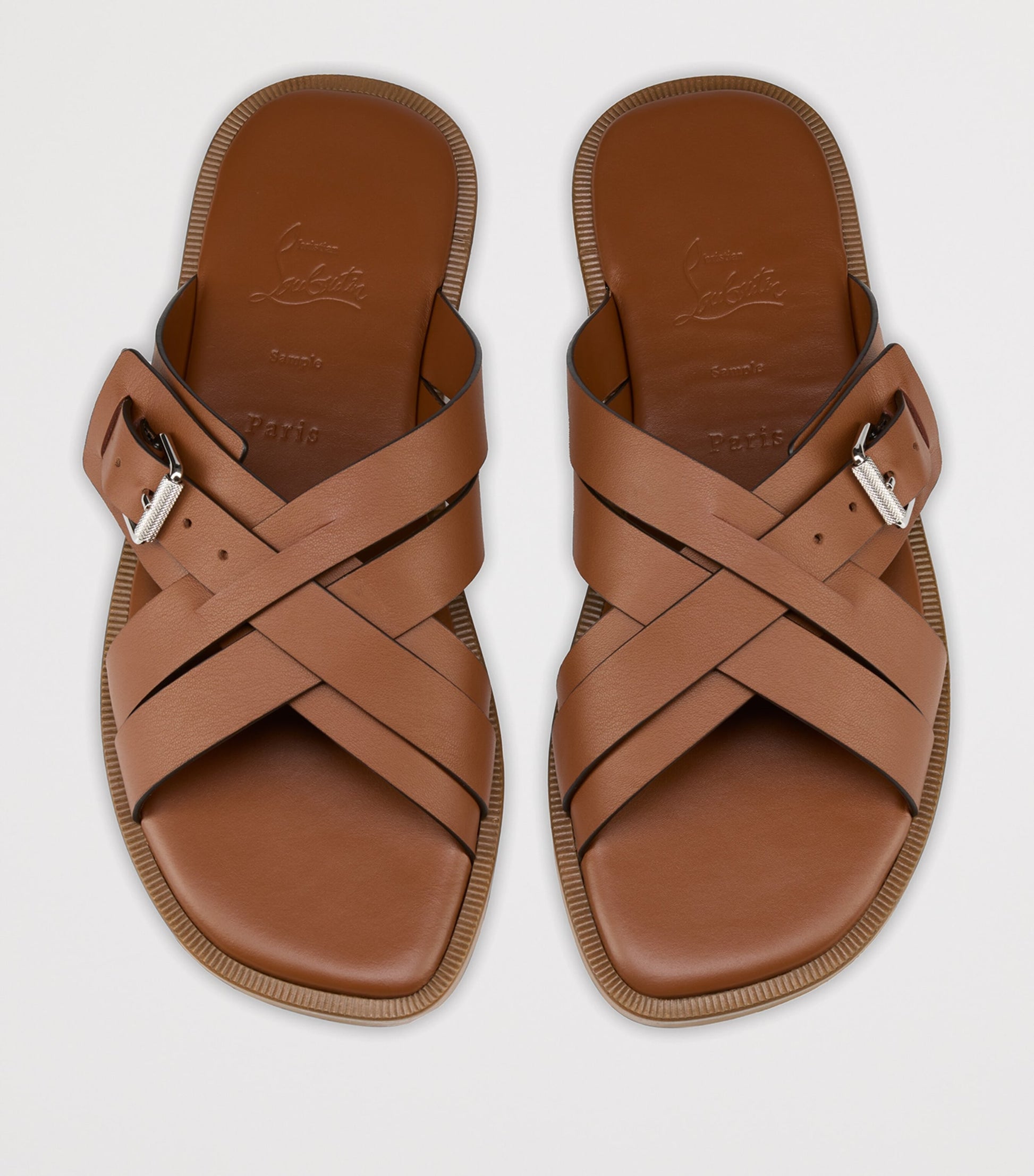 Christian Louboutin Emircross Calfskin Mules