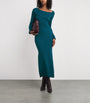 Aeron Blue Wool Hassan Maxi Dress