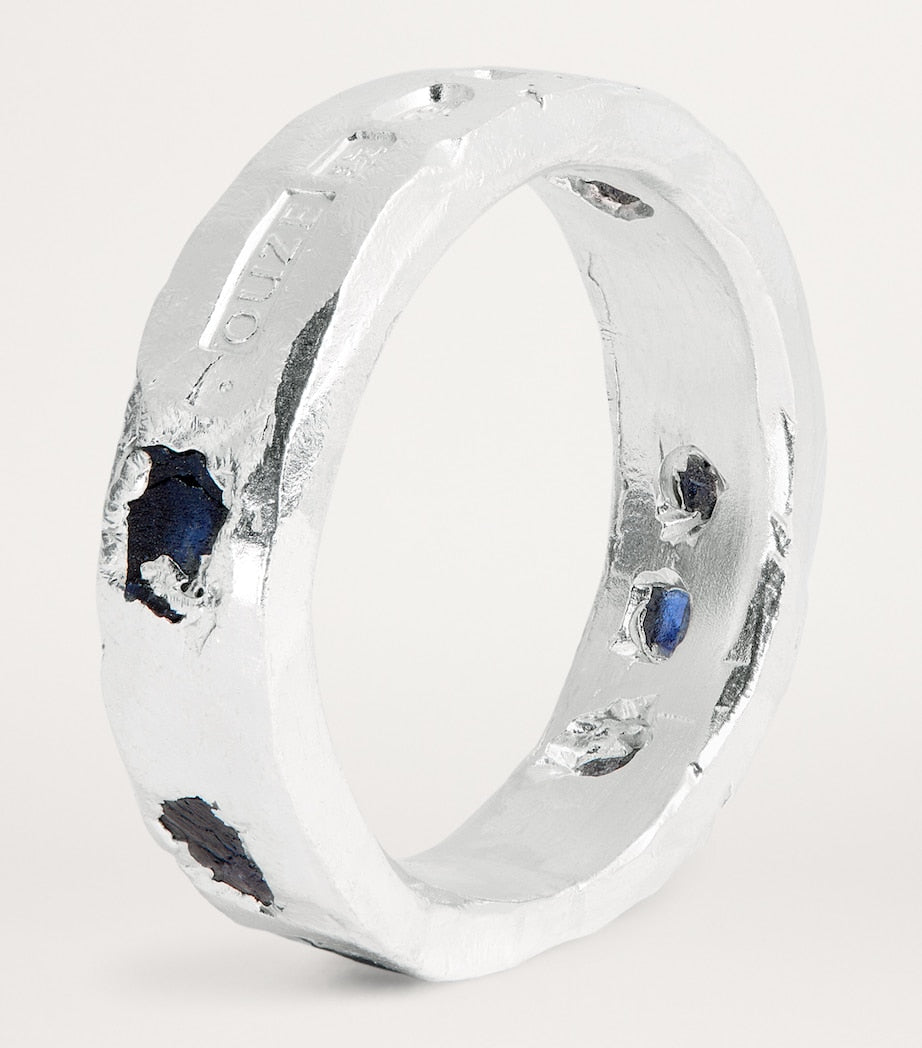 Sterling Silver and Sapphire Ring