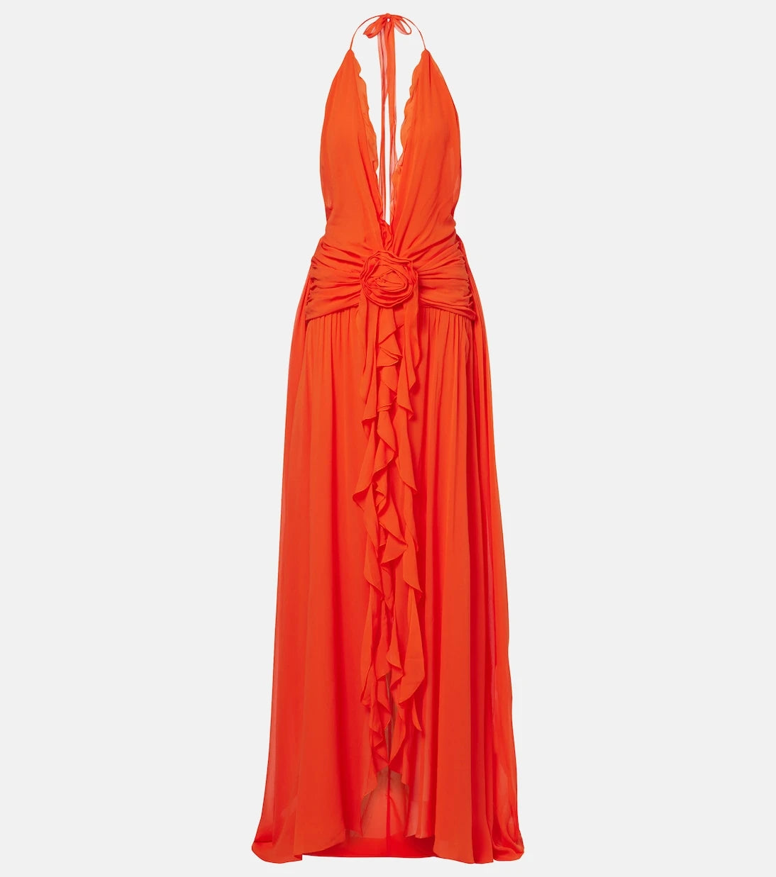 Blumarine - Fırfırlı jorjet elbise