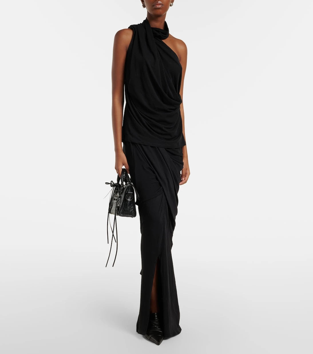 Entire Studios - Draped cotton-blend jersey top