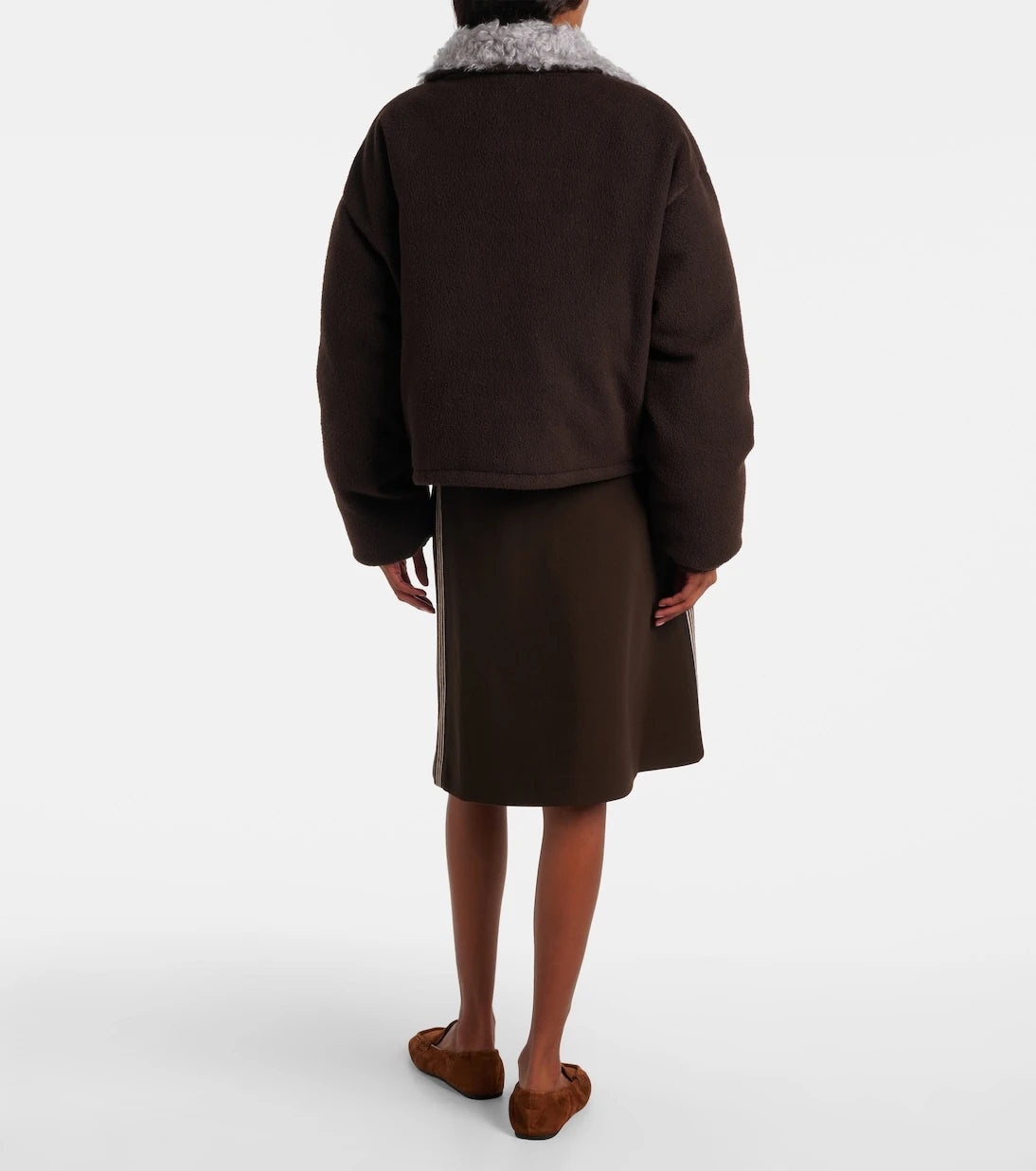 Miu Miu - Logo gabardine bomber jacket