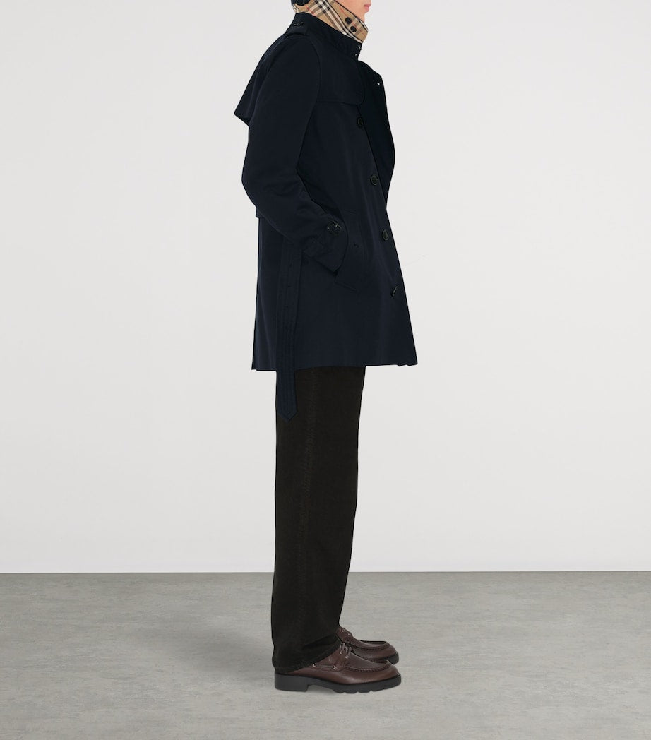 Short Kensington Heritage Trench Coat COAL BLUE