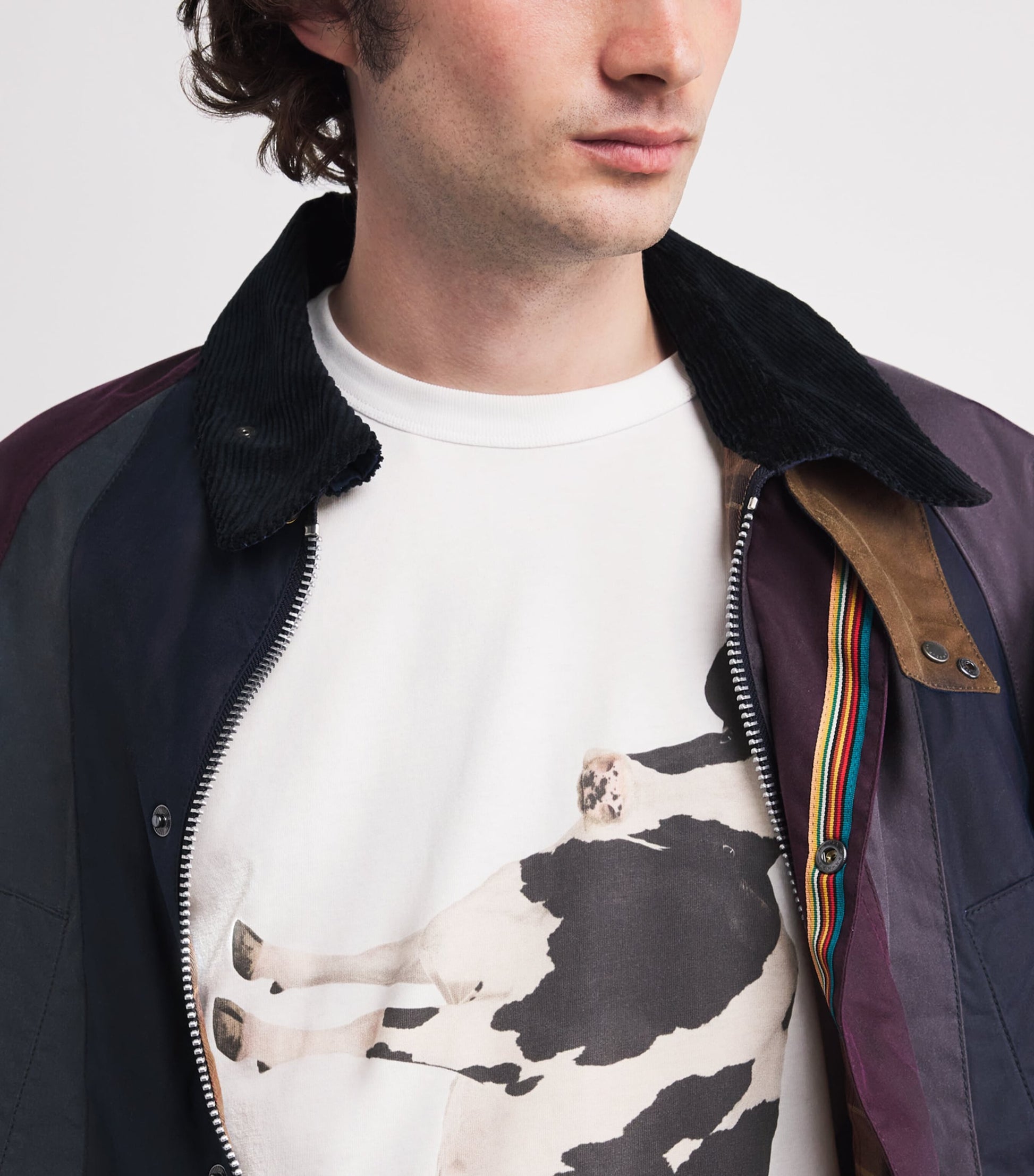 x Paul Smith Cotton Cow Print T-Shirt