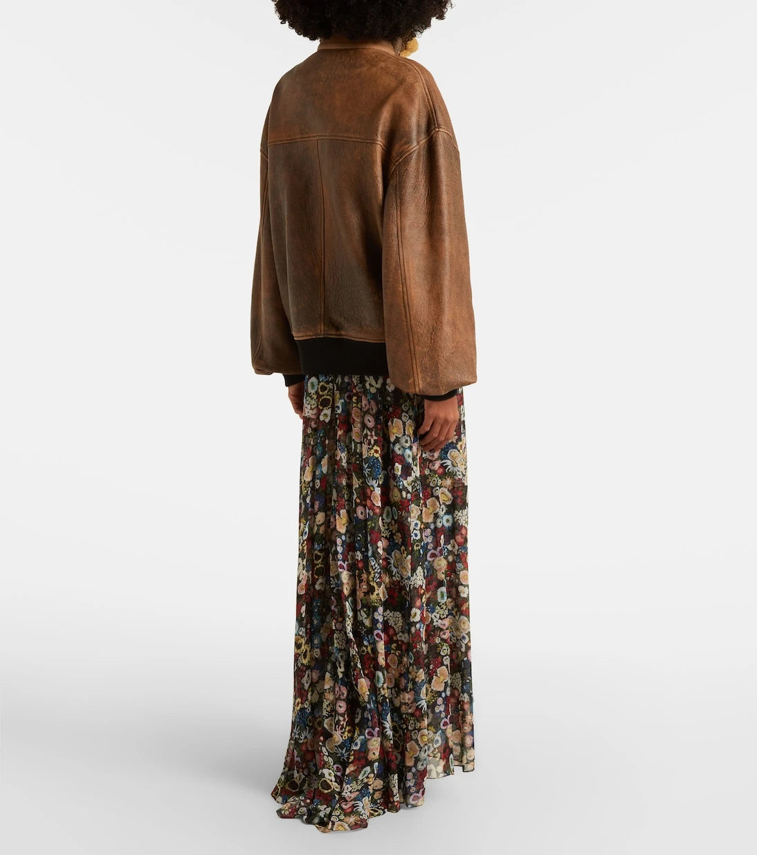 Khaite - Sandor shearling-trimmed leather jacket