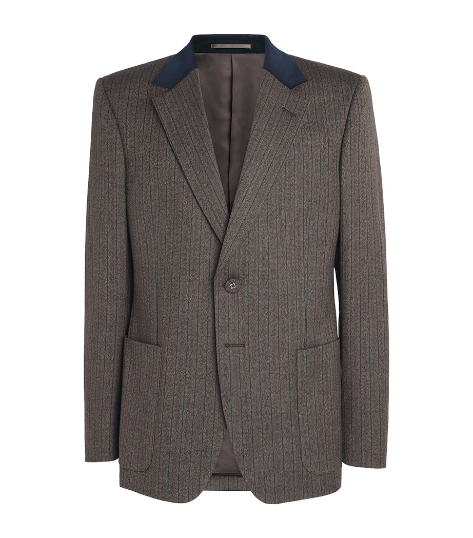 Grey Wool-Blend Alto Blazer