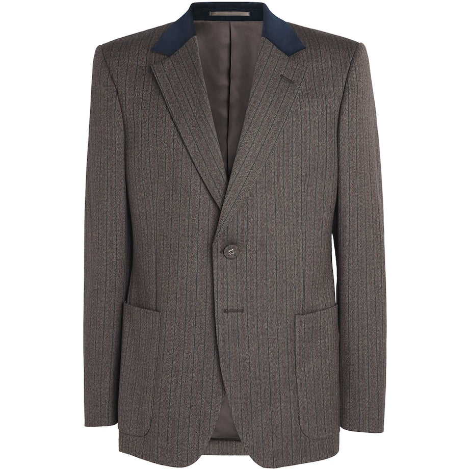 Grey Wool-Blend Alto Blazer