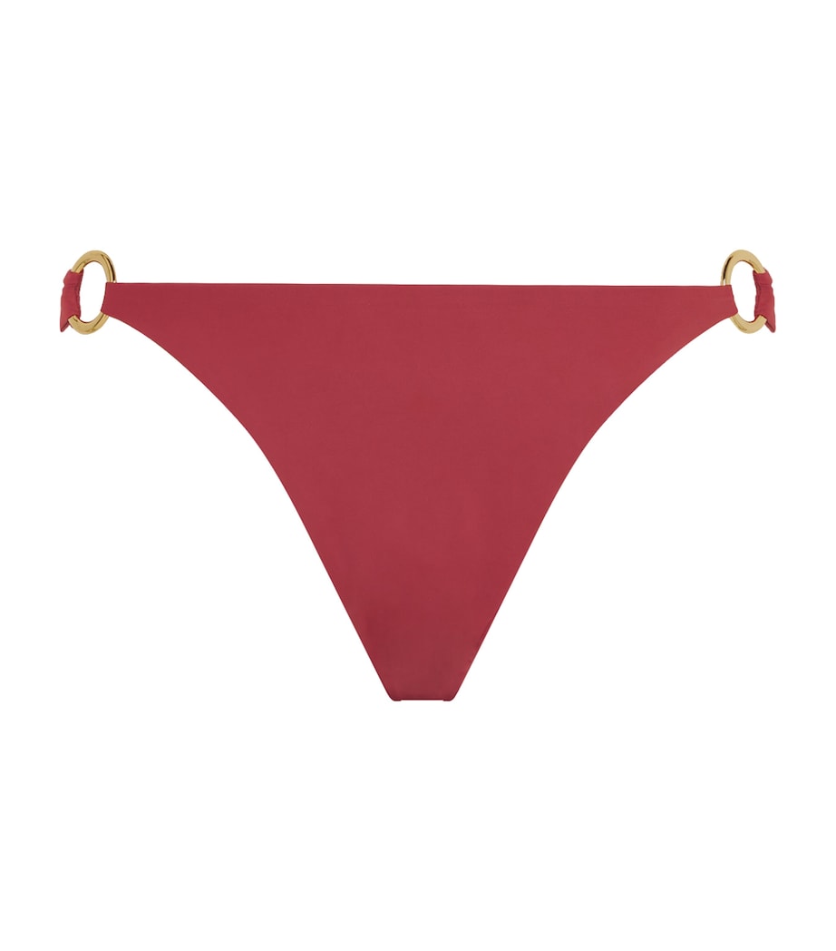AWAY THAT DAY Burgundy Sorrento Bikini Bottoms